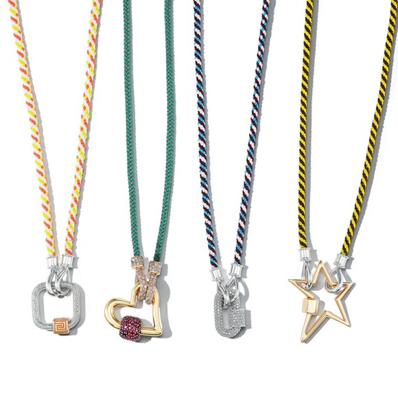 Marla Aaron, String Project 6” Greenbean Bracelet w/Silver Original Loops - Picture 7 of 8